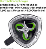 Braun Hochleistungsmixer Powerblend 9 JB9040 – Mikser stojący Mit Glas-Mixkrug, 18 programów Mix, 10 Geschwindigkeiten + Pulsefunktion, Heiße Suppen Funktion, Reinigungsprogramm, Stampfer, 1600 W, Schwarz Kitchen Naty Shop
