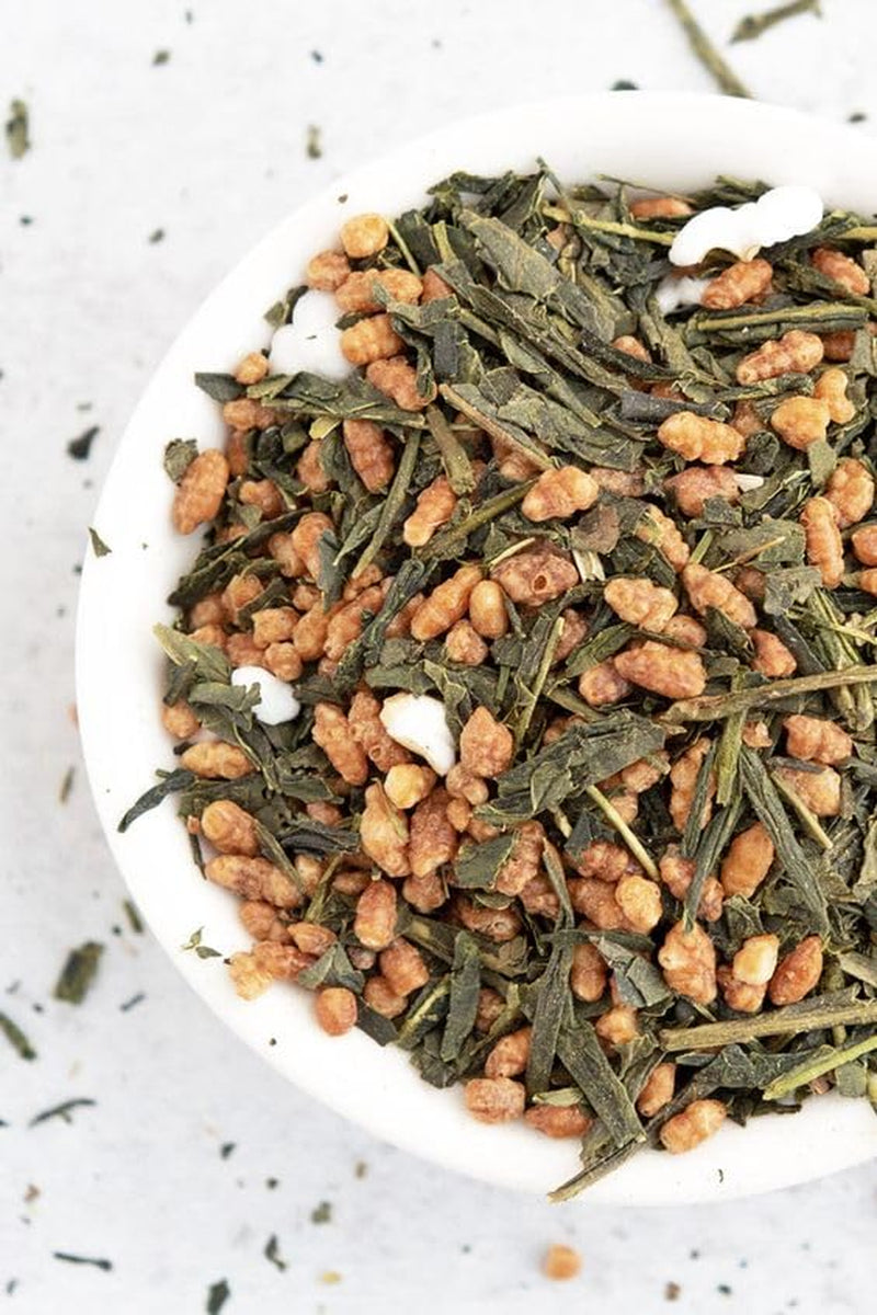 Herbata zielona Umami Bio Genmaicha z kultur japońskich, 100g - Herbata liściasta z ryżem smażonym -