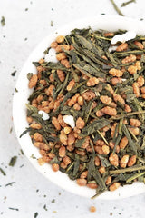Herbata zielona Umami Bio Genmaicha z kultur japońskich, 100g - Herbata liściasta z ryżem smażonym -
