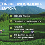 | Matcha organiczny proszek 100 g | Ceremonialna klasa zielonej herbaty Matcha w proszku | 100% naturalności i najwyższej jakości | Herbata detoksykująca | Kompatybilny z zestawem Matcha, łodygą, miską i szklanką.
