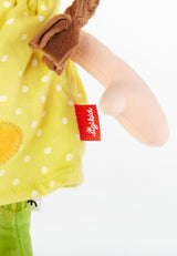 SIGIKID 39411 Mała miękka lalka dla dziewczynki, zabawka dla dziecka, zalecana od 6 miesiąca życia, żółta