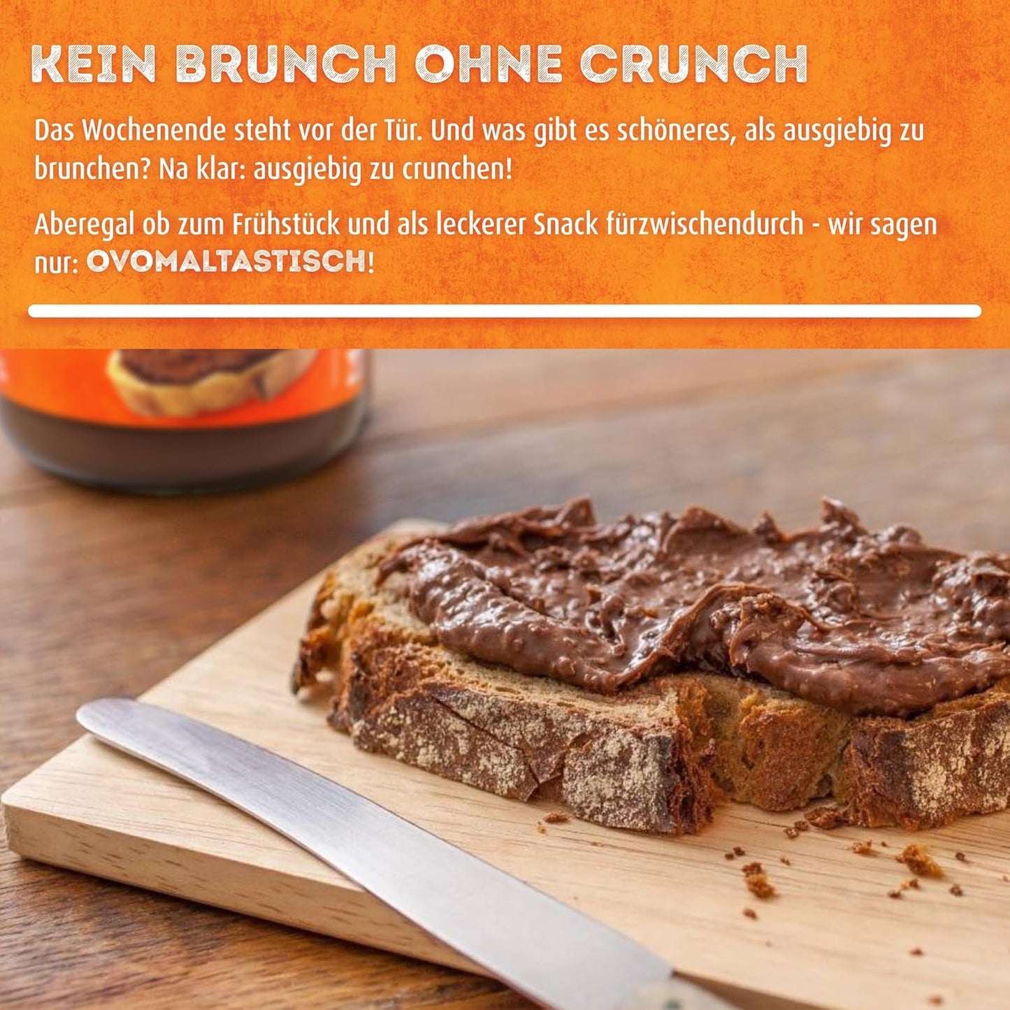 Ovomaltine OVO break Wafer and Chocolate Bar - chrupiąca przekąska o niepowtarzalnym smaku naszego popularnego Creme Crocante, naturalnie bez oleju palmowego (4 x 39g)