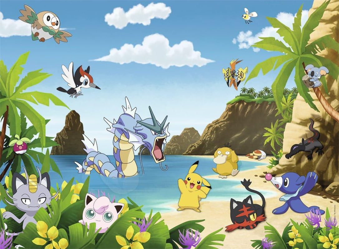 Puzzle dla dzieci Ravensburger - 12840 Złap je wszystkie! - Układanka Pokémon dla dzieci od 8 roku życia, zawierająca 200 elementów w formacie XXL Puzzle Naty Shop