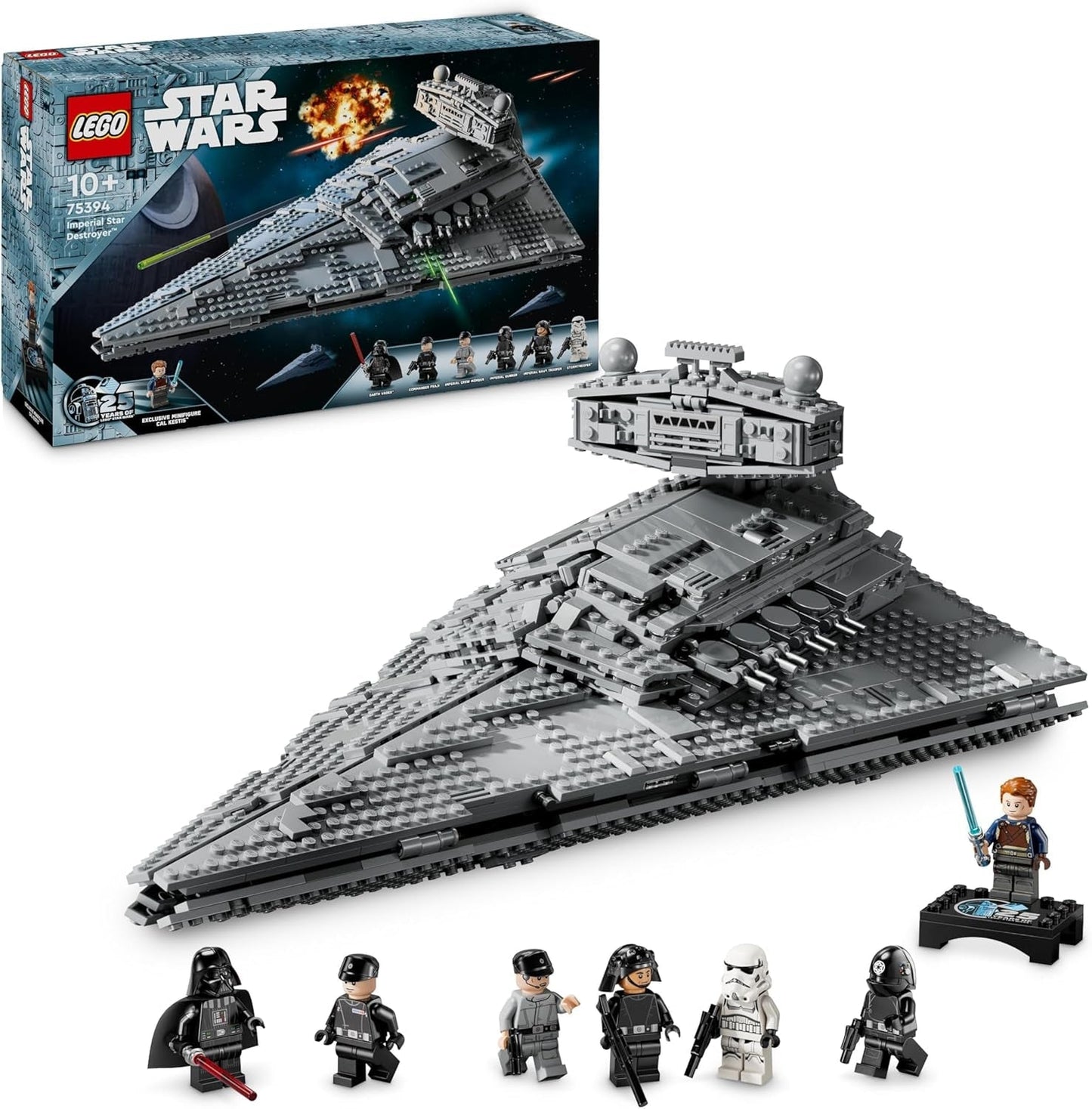 LEGO Star Wars Imperialny gwiezdny niszczyciel, zestaw statku kosmicznego, zabawka do budowania, zestaw Dartha Vadera i Cala Kestisa, prezent urodzinowy dla chłopców, dziewcząt i fanów 75394 Zestawy do budowania Besuche den LEGO-Store Default Title