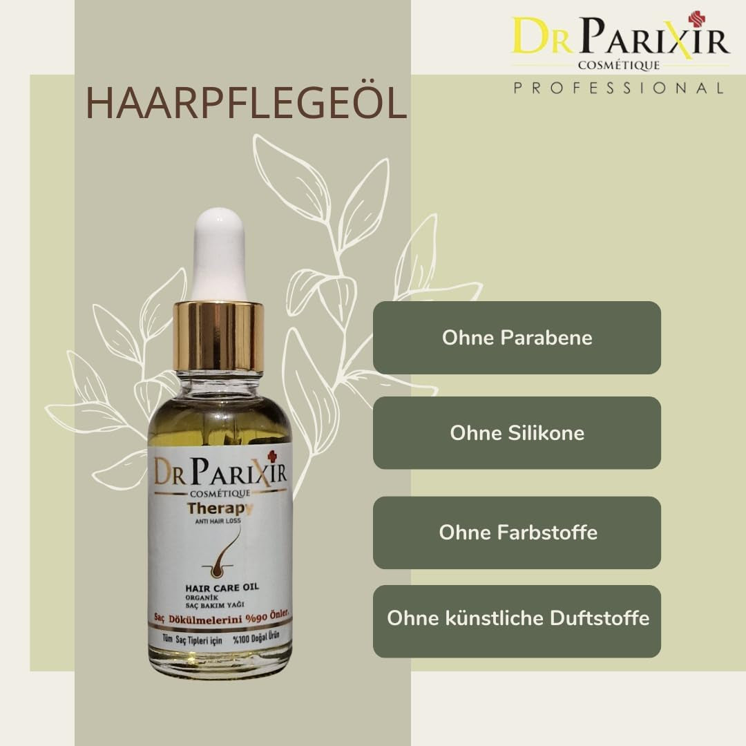 Dr Parixir Serum Przeciw Wypadaniu Włosów - Skuteczny roztwór z oliwą z oliwek i rozmarynem, 30ml | Ogranicza wypadanie włosów i wzmacnia cebulki włosów. Naty Shop Hair Care