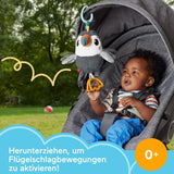 FISHER-PRICE Flap & Go Toucan - pluszowa zabawka do wózka rozwijająca zdolności motoryczne i sensoryczne u noworodków od urodzenia HNX66 Zabawki dla niemowląt Naty Shop