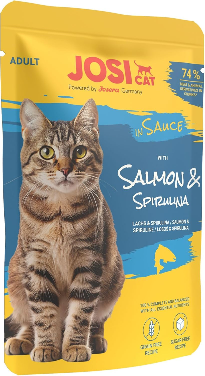 Opakowanie zbiorcze Mieszany wybór w sosie (12 x 85 g) | Dorosły | Mokra karma premium w sosie dla wyrośniętych kotów Mit opakowania zbiorczego 4 Sorten | Ohne Konservierungsmittel | 12 paczek