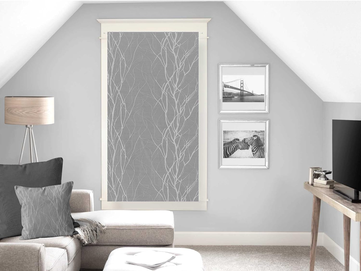 Soleil D'Ocre Liane Bise-Bise, poliester, biały, 70 x 200 cm Kołdry i kołdry Naty Shop szary, wys. 160 x szer. 60 cm (opakowanie 1 szt.)