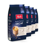 Melitta BellaCrema Kawa bezkofeinowa w ziarnach 4 x 1kg Niemielone ziarna kawy do w pełni automatycznych ekspresów do kawy Bezkofeinowa Jasno palona Niemiecka pieczeń 3 Moc