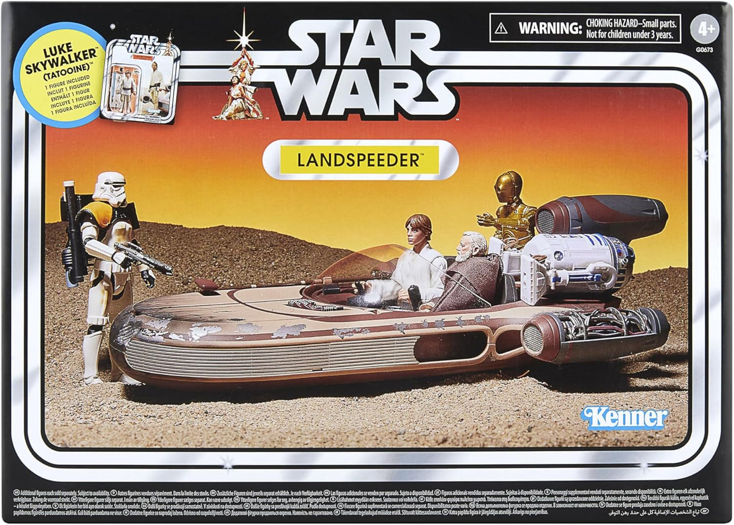 Star Wars Vintage Collection Landspeeder i Luke Skywalker, Star Wars: A New Hope Figurka i pojazd, 9,5 cm Figurki Naty Shop Domyślny tytuł