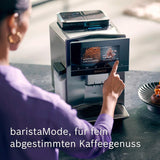 Automatyczny ekspres do kawy Siemens EQ900, duży kolorowy ekran TFT, 2 pojemniki na ziarna kawy, 36 gorących i zimnych napojów, zimna kawa, wyjątkowo cicha, funkcja dwóch filiżanek, sterowanie z aplikacji, stal nierdzewna, TQ907D03