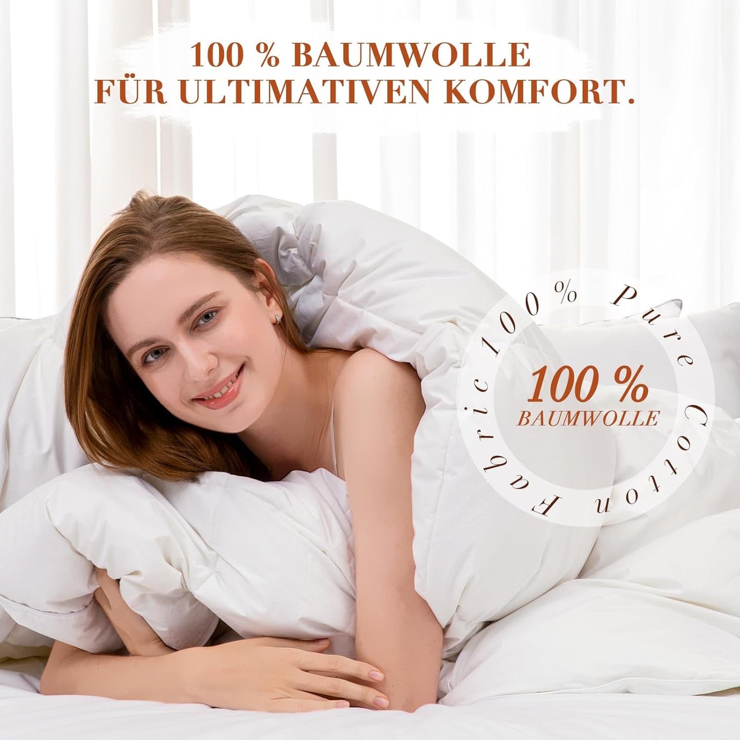 Kołdra puchowa 135X200 All Seasons 100% bawełna 4 Seasons Kołdra 135X200 z gęsim puchem i piórami Puchowa przegroda 3D o wysokiej puszystości Średnio ciepłe kołdry i kołdry Naty Shop