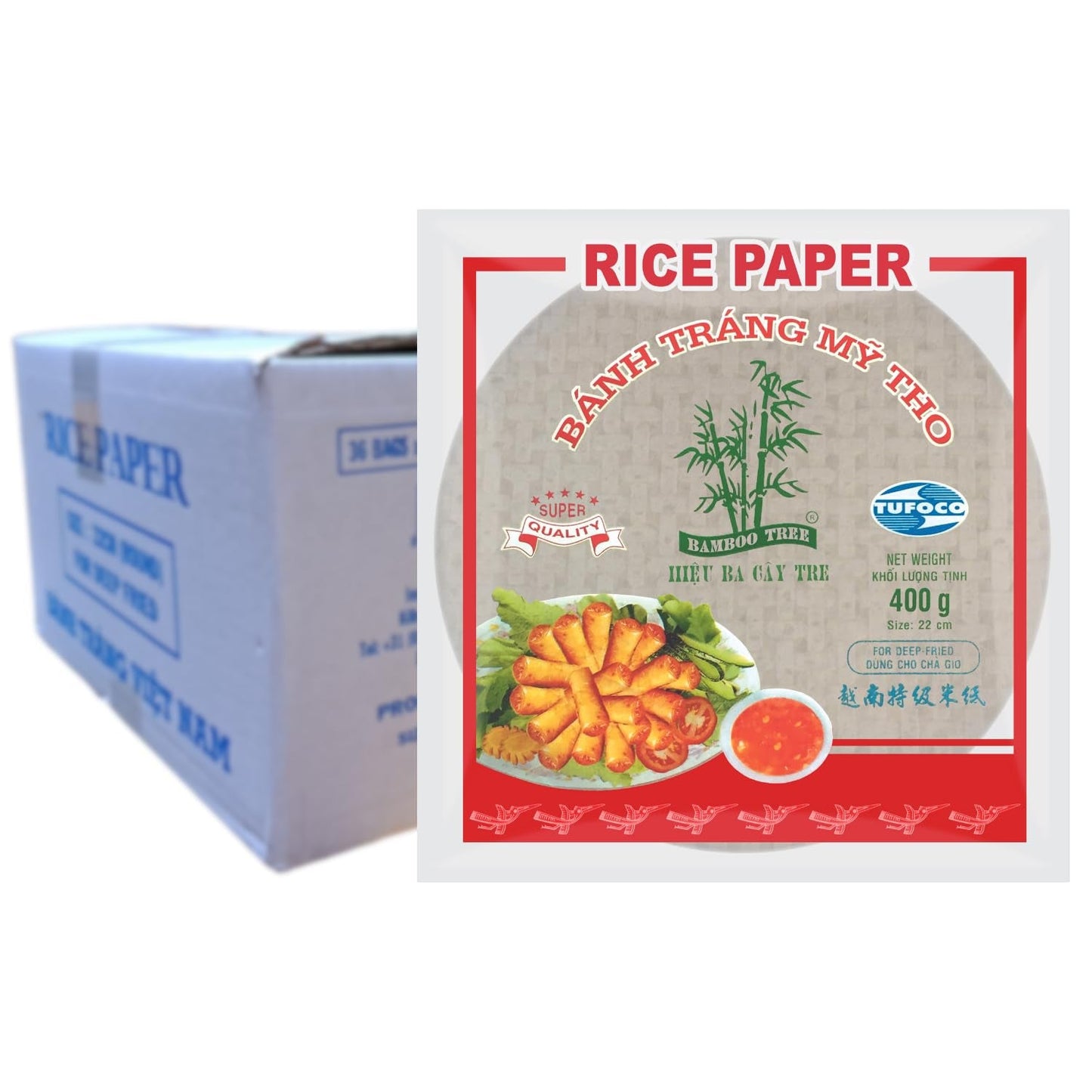 BAMBUSOWE DRZEWO - Papier ryżowy 22 cm. (Rolki letnie) - 1 x 400 g