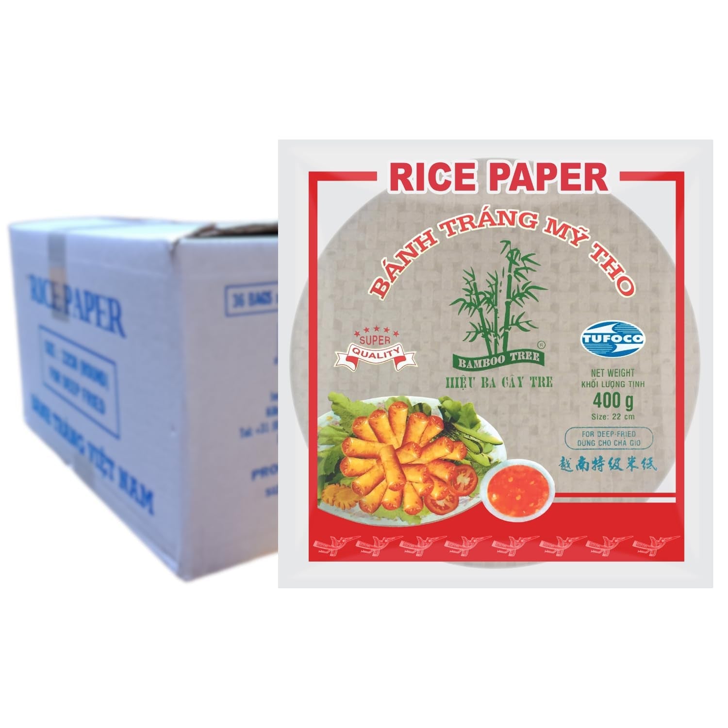 BAMBUSOWE DRZEWO - Papier ryżowy 22 cm. (Rolki letnie) - 1 x 400 g