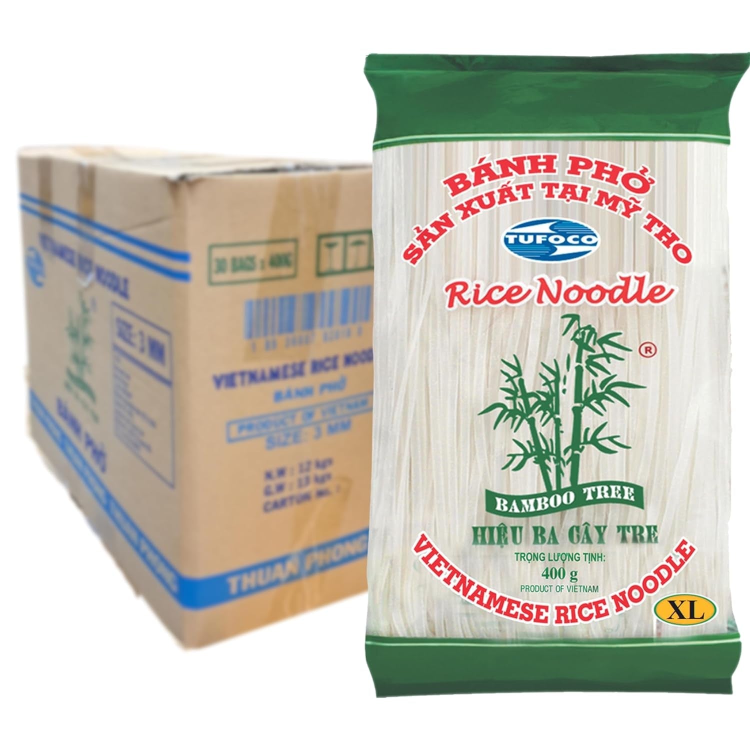 DRZEWO BAMBUSOWE - Reisnudeln 3 mm. - 1 X 400 gr