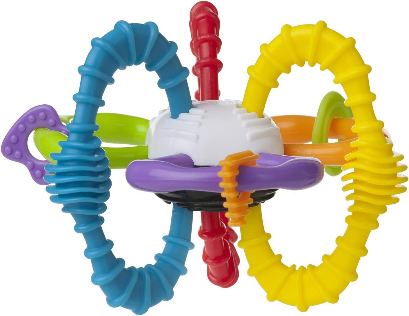 Playgro grzechotka dla dzieci - grzechotka dla dzieci - grzechotka dla dzieci - grzechotka - motoryka - zabawka dla dzieci - motoryka dla dzieci - kolorowe zabawki Bebe Naty Shop Bend and Twist Ball