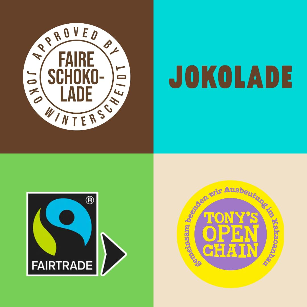 JOKOLADE PRALLINE Value Pack 12 x 80g | Obfite nadzienie z kremem nugatowym z orzechów laskowych i frytkami | Jasna czekolada od Joko Winterscheidt