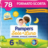 Pieluchy Pampers Sun and Moon, unisex, junior, rozmiar 5 (11-25 kg), 120 pieluch