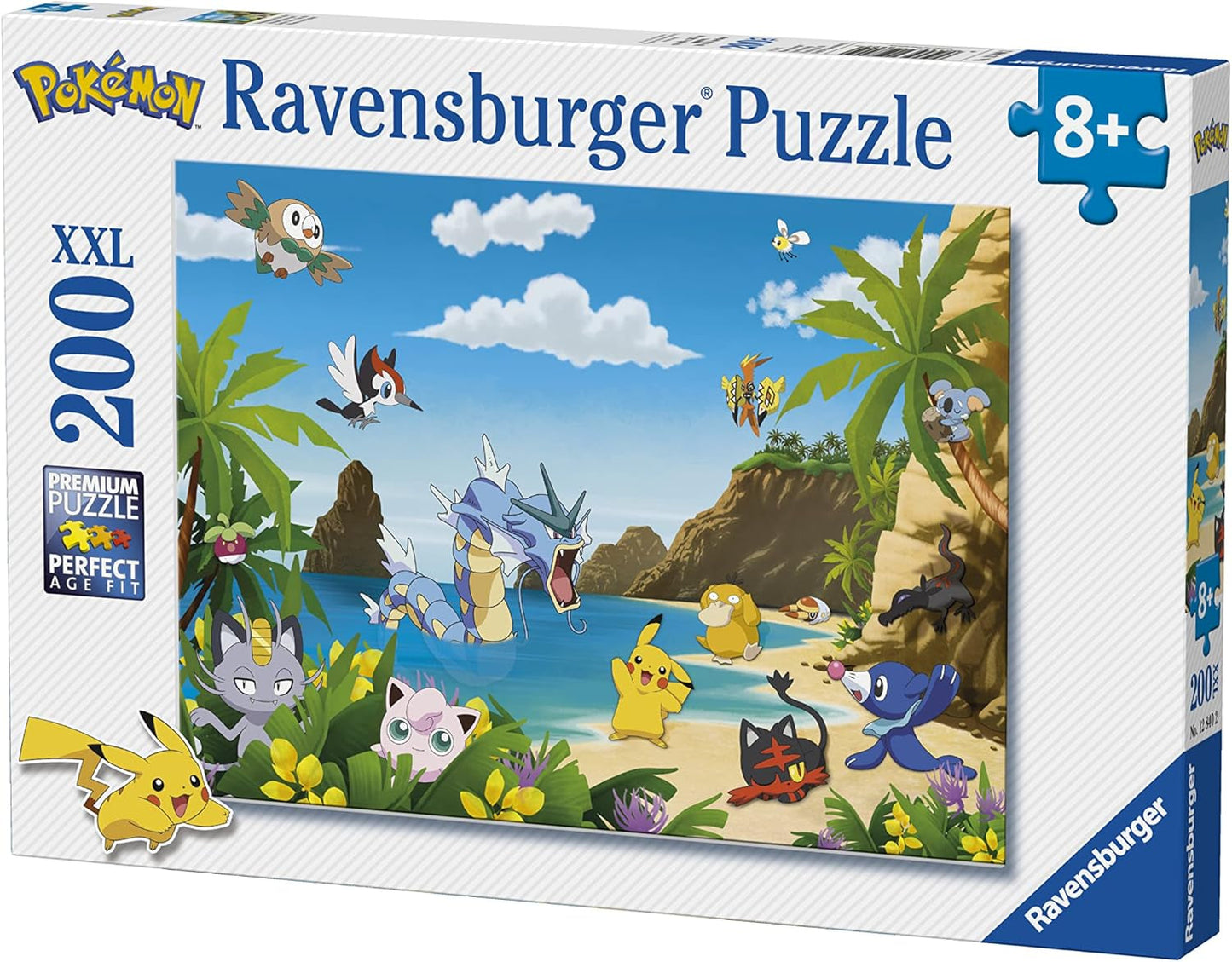 Puzzle dla dzieci Ravensburger - 12840 Złap je wszystkie! - Układanka Pokémon dla dzieci od 8 roku życia, zawierająca 200 elementów w formacie XXL Puzzle Naty Shop