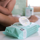 Suavinex Chusteczki nawilżane dla niemowląt 60 sztuk Odpowiednie dla skóry atopowej 96% naturalnych składników