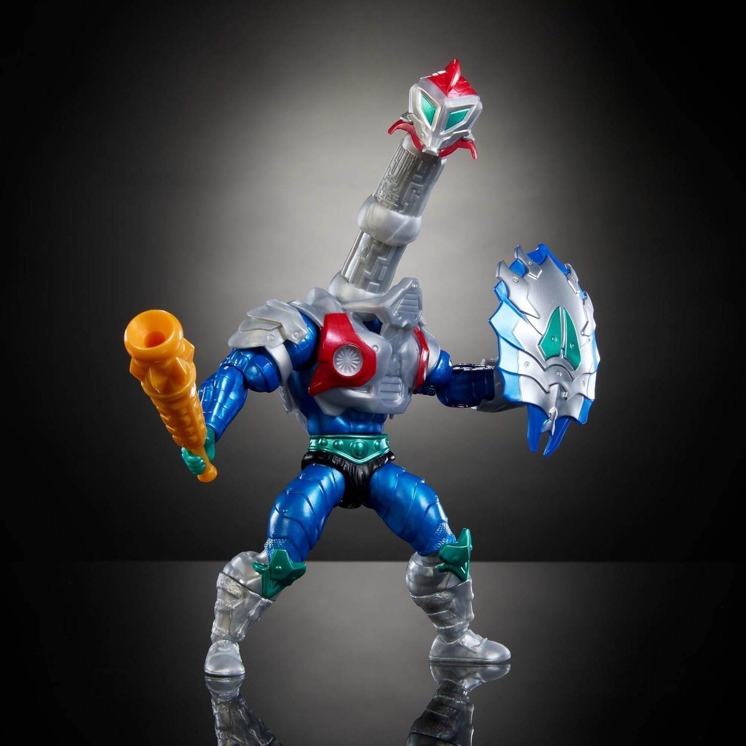 Masters of the Universe Origins Turtles of Grayskull Mekaneck Reptile Wars Ruchoma figurka, Teenage Mutant Ninja i MOTU Crossover Hero Toy, JBN00, [wielokolorowe] Figurki Naty Shop