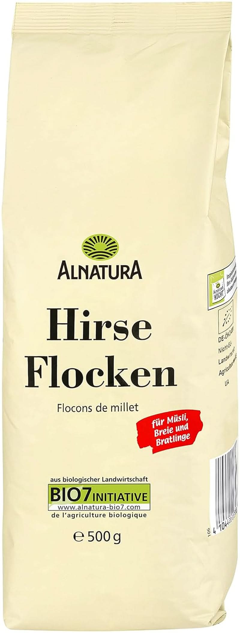Organiczne płatki jaglane 500 gramów Cereale Naty Shop