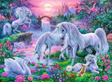 Puzzle Ravensburger dla dzieci - 10021 Einhörörner Im Abendrot - Puzzle fantasy dla dzieci powyżej 7 lat, zawierające 150 elementów w formacie XXL Puzzle Naty Shop