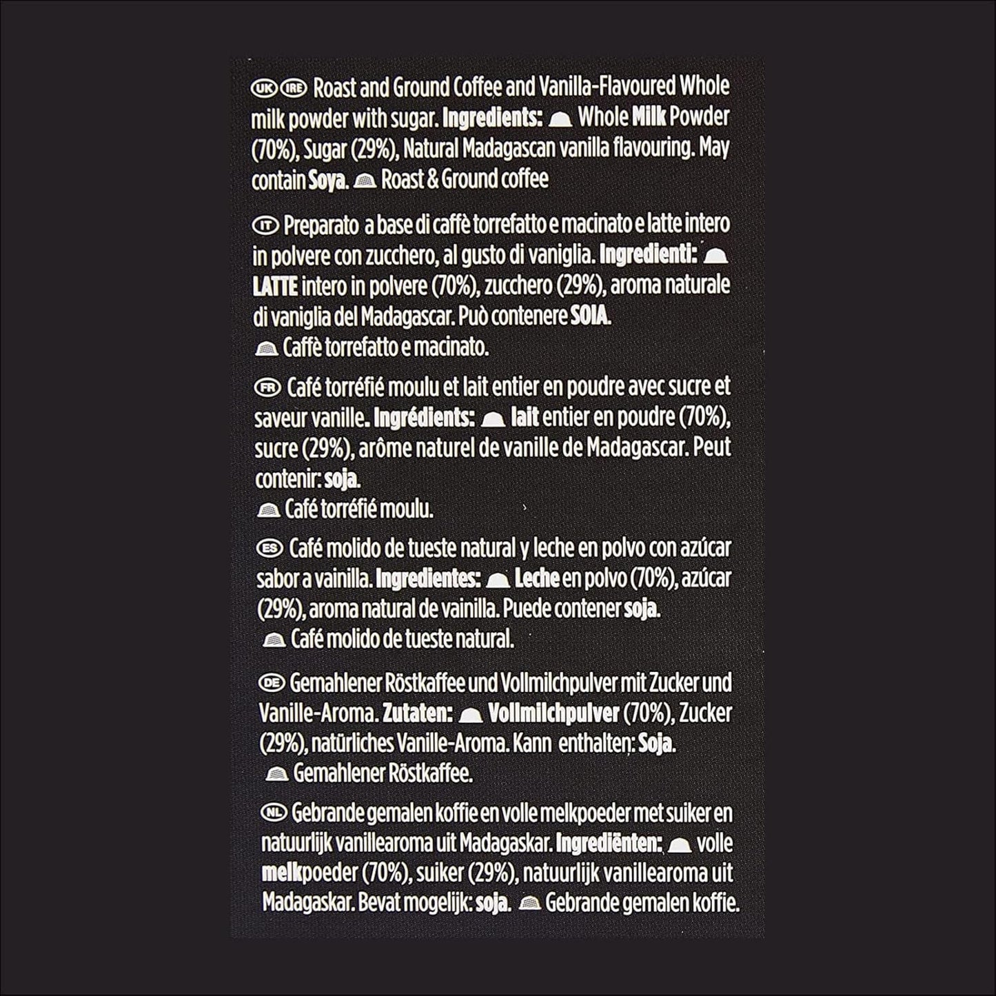 STARBUCKS Probierset, pakiet odmian White Cup firmy Nescafé Dolce Gusto Kaffeekapseln & Vanilla Macchiato firmy Nescafé Dolce Gusto Kaffeekapseln 6 x 12 (72 kapsułki, 36 porcji)