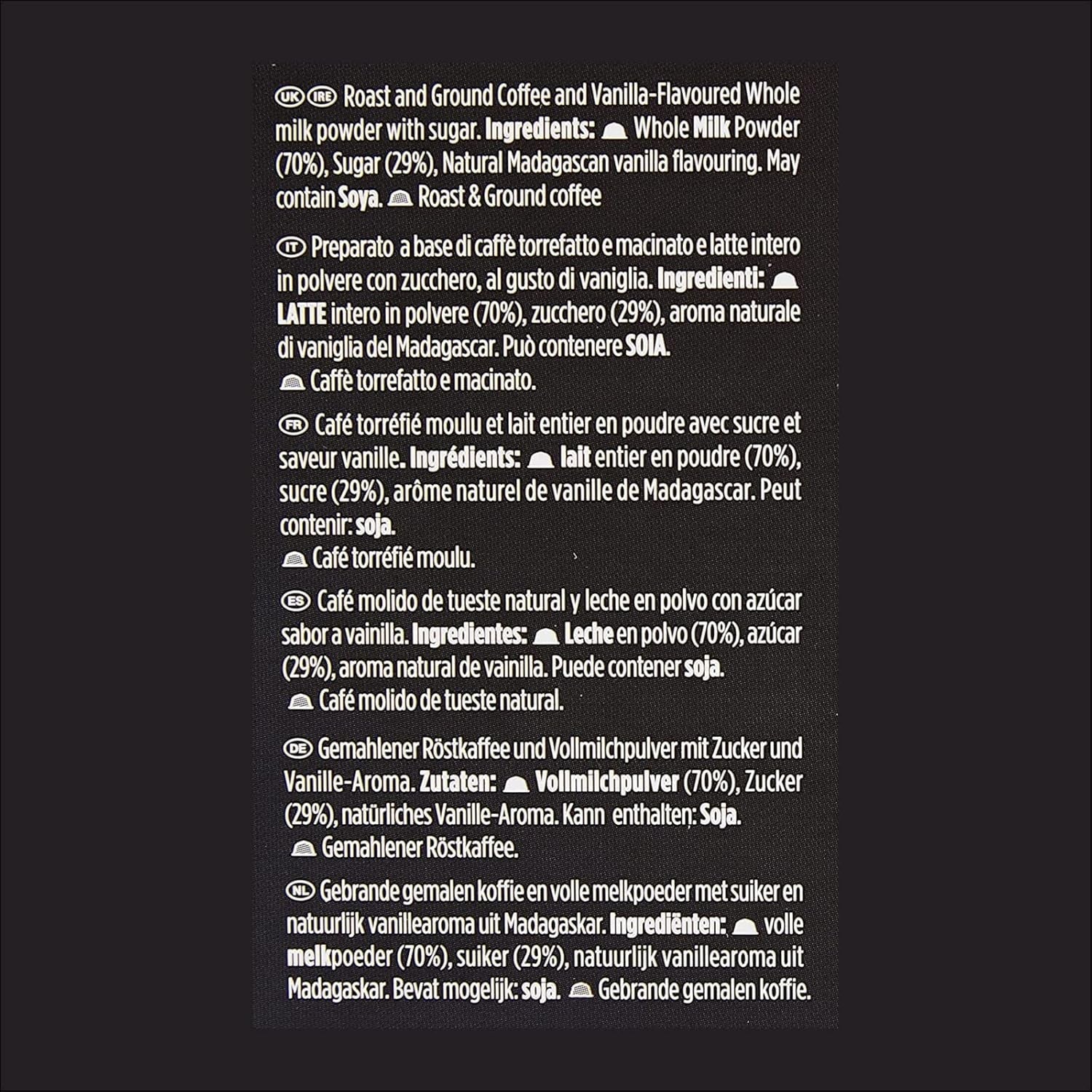 STARBUCKS Probierset, pakiet odmian White Cup firmy Nescafé Dolce Gusto Kaffeekapseln & Vanilla Macchiato firmy Nescafé Dolce Gusto Kaffeekapseln 6 x 12 (72 kapsułki, 36 porcji)