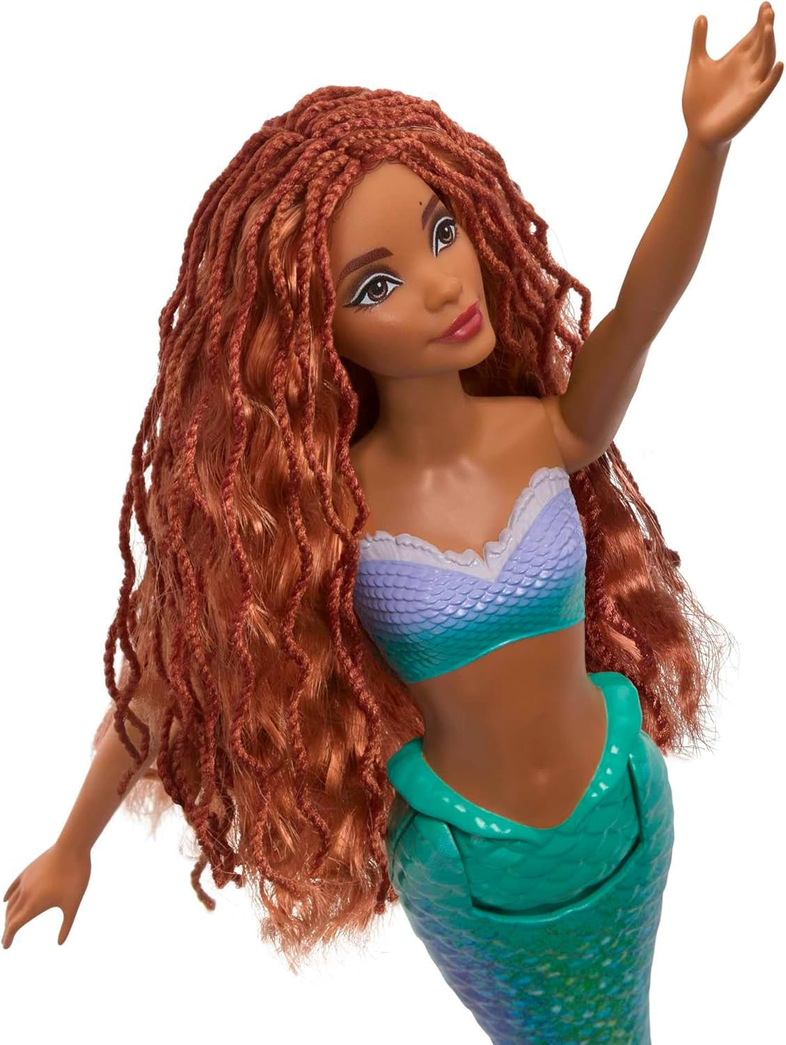 Mattel Disney Ariel – lalka mała syrenka, inspirowana filmem „Mała syrenka”, zabawka syrenka, możliwość pozycjonowania, prezenty Disneya, zabawka dla dzieci w wieku od 3 lat i starszych, HLX08