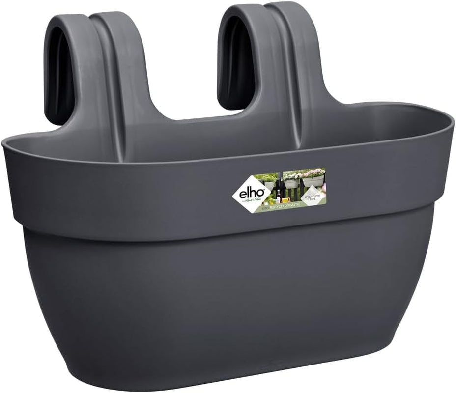 elho Vibia Campana Easy Hanger M 36 - Doniczka na balkon i na zewnątrz - Ø 36,0 x wys. 26,5 cm - Czarny/Antracyt