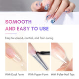 Makartt Poly Nail Extension Gel - 50 ML Extension Builder Akrylowy Poly Nägel Aufbaugel Extender Gel Für Gelnägel Für Nagelverlängerung, Nagelstärkung, Dekoracja paznokci (przezroczysty)