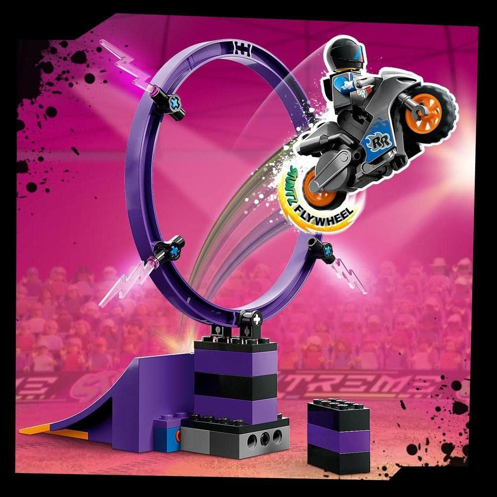 LEGO 60361 City Stuntz Ultimate Stunt Rider Challenge, akrobacje 3 w 1 dla 1 lub 2 graczy, z 2 motocyklami na kółkach dla dzieci, zestawy do budowania 2023 w sklepie LEGO