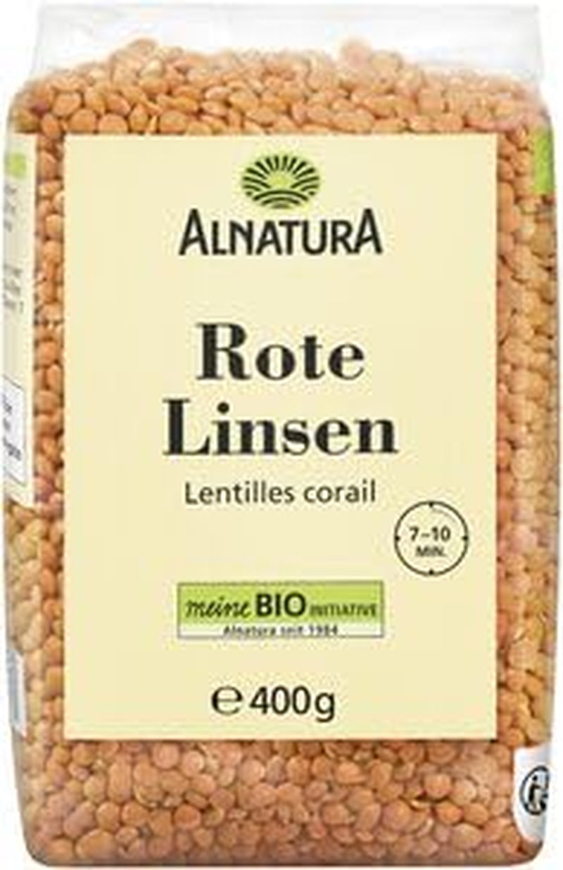 Ekologiczna soczewica czerwona, 400 g