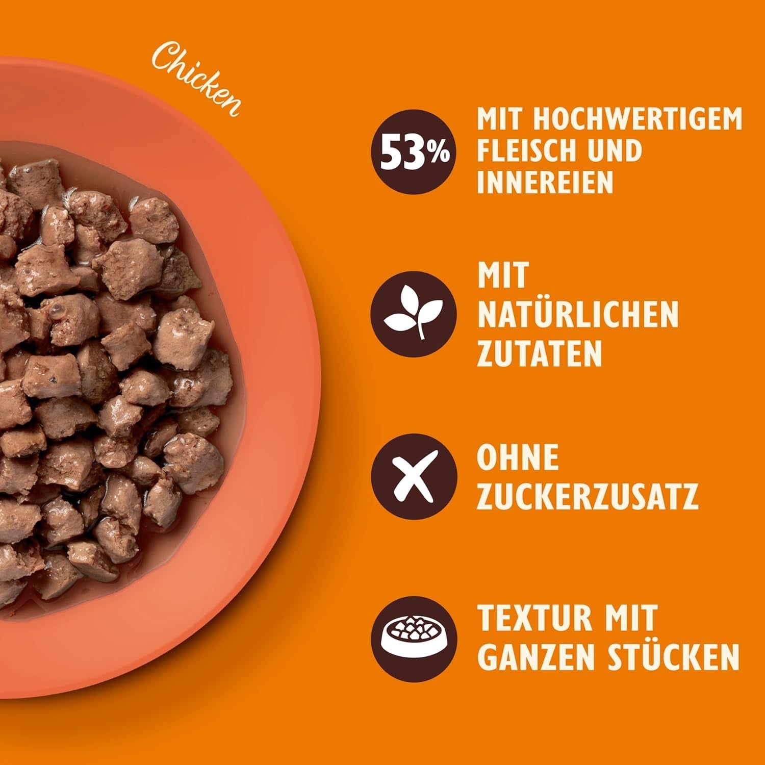 Lily's Kitchen, z naturalnych składników, pyszne kawałki w sosie z kurczaka, mokra karma dla dorosłych kotów, puszka 70g