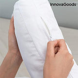 Innovagoods Ergonomiczna poduszka w kształcie litery U do spania na boku, idealna dla kobiet w ciąży, zapewnia spokojne oddychanie, zmniejsza chrapanie, bawełna i poliester, biała, poduszki ortopedyczne na szyję macicy 39 x 57 x 14 cm Naty Shop