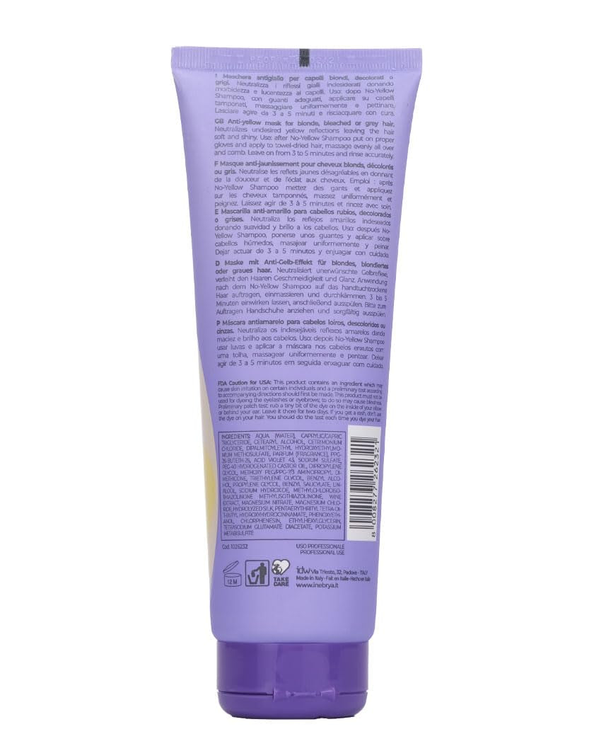 Inebrya Blondesse No-Yellow Mask 250ml Maska do włosów Naty Shop