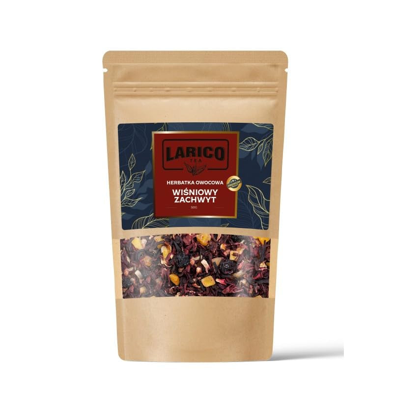 Larico Tea Naturalna herbata owocowa Früchtchen Mix Poziomki Euphorie 50 g/Najwyższej jakości herbata sypana/Naturalna herbata sypana