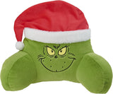 Poduszka Grinch - poduszka pod plecy do łóżka i sofy, podparcie pleców z podłokietnikami, poduszka do czytania na plecy, szyję i głowę, zielona, ​​40 x 38 cm