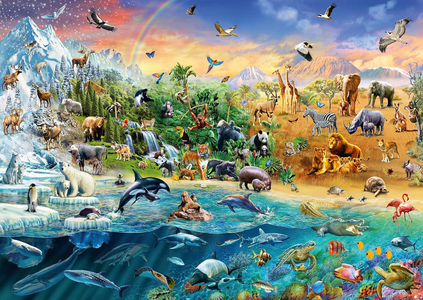 Schmidt Spiele 58324 Świat zwierząt, układanka 1000 elementów Puzzle Naty Shop