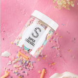 Super Streusel Carusel Pastel, posypka w pastelowych kolorach, 90 gramów Sprinkles Naty Shop