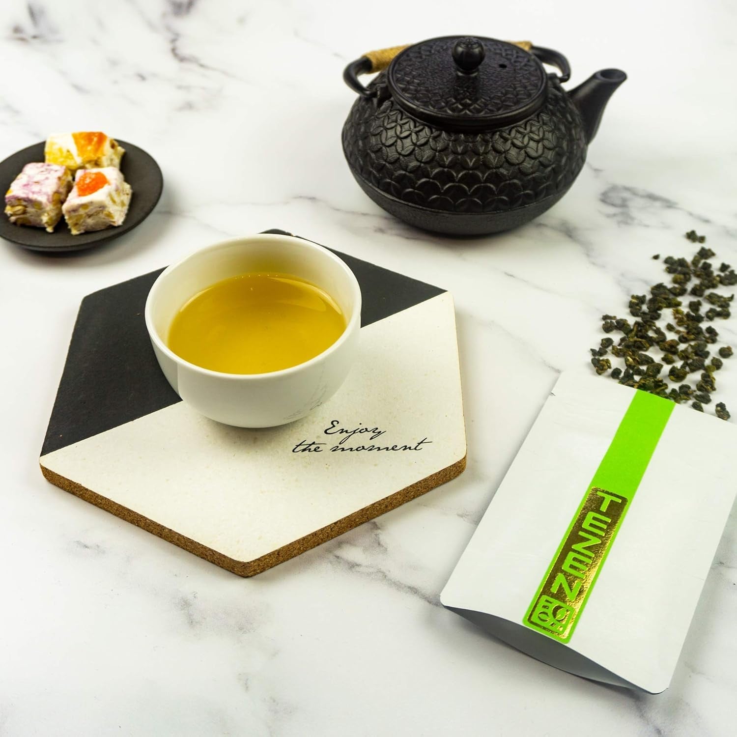 Herbata mleczna Oolong z Alishan, Tajwan | Jin Xuan Mleczny Oolong Wysokiej Jakości 100% Naturalny Bezsmakowy (100g)