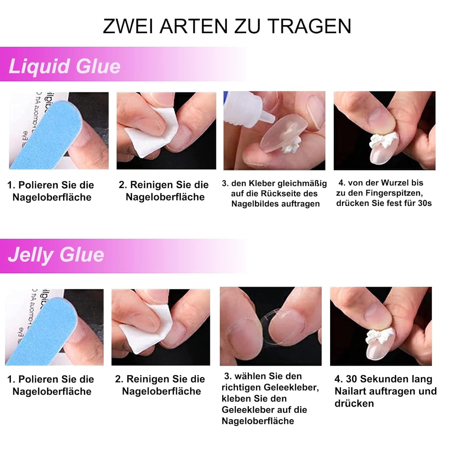Moonglow krótkie magnetyczne sztuczne paznokcie, różowy migdałowy czerwony gradientowy brokat kocie oko z klejem, różowy czerwony ombre brokat fototerapia sztuczne paznokcie dla kobiet i dziewcząt