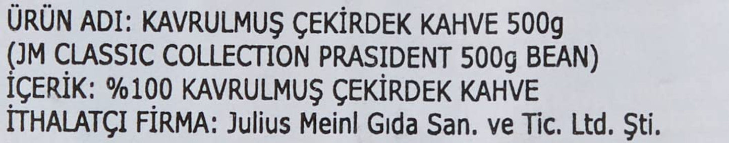 Pakiet 2 pełnych ziaren President (2 x 500 g)
