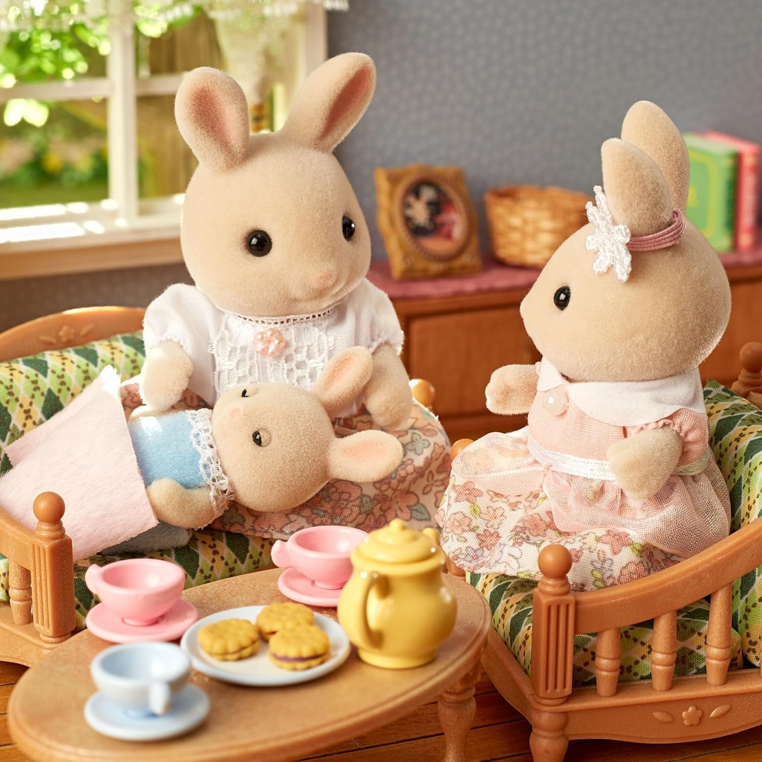 Sylvanian Families L5706 Milk Bunny Family - Figurki do domku dla lalek Naty Shop Dolls