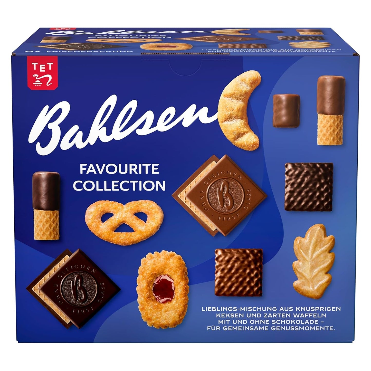 Bahlsen Favourite Collection XL 1 opakowanie chrupiącego ciasta i wafli z mleczną i ciemną czekoladą (8 x 227 g/ 1816 g)