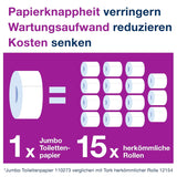 Papier toaletowy Tork Jumbo White T1, Advanced, 2 warstwy, 6 × 380 M, 472118