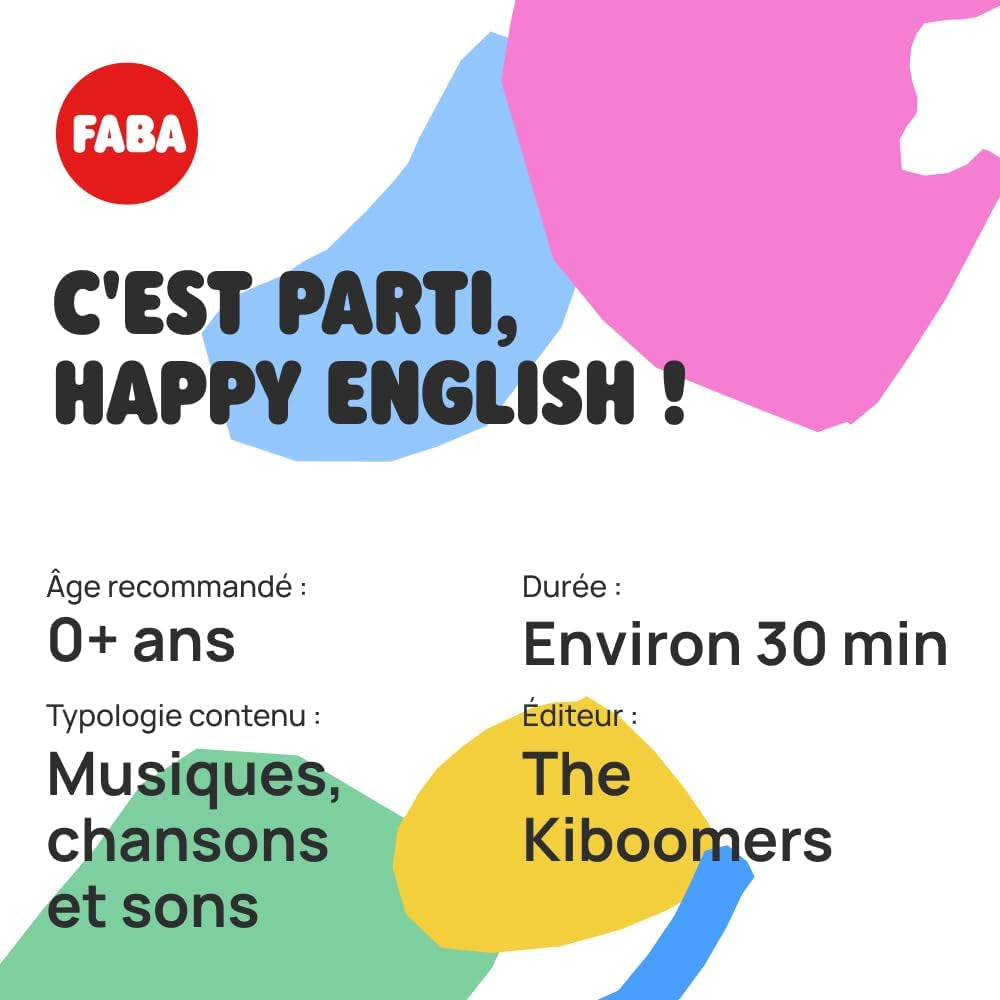 Postać z dźwiękiem - Już nie ma, Happy English - muzyka, piosenki i dźwięki - zabawka, treści edukacyjne, wersja francuska, dzieci w każdym wieku Jucarii Bebe Naty Shop