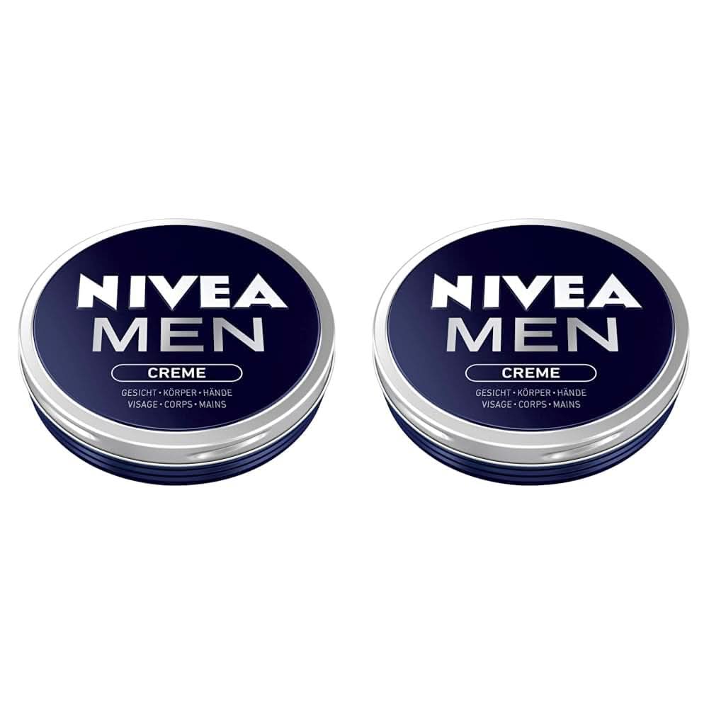 NIVEA MEN Krem, odżywczy krem do skóry z witaminą E, 150 ml Naty Shop 2 x 75 ml 75 ml
