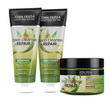 John Frieda - Deep Cleanse & Repair Mask / Kuracja - Zawartość: 250 ml - Z olejem z nasion konopi + odżywczym awokado - Kojąca maska do włosów zniszczonych Naty Shop maska do włosów